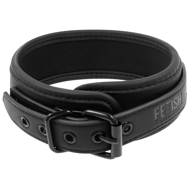 FETISH SUBMISSIVE - COLAR COM CORRENTE COM FORRO NEOPRENO - Sex Shop Sexy