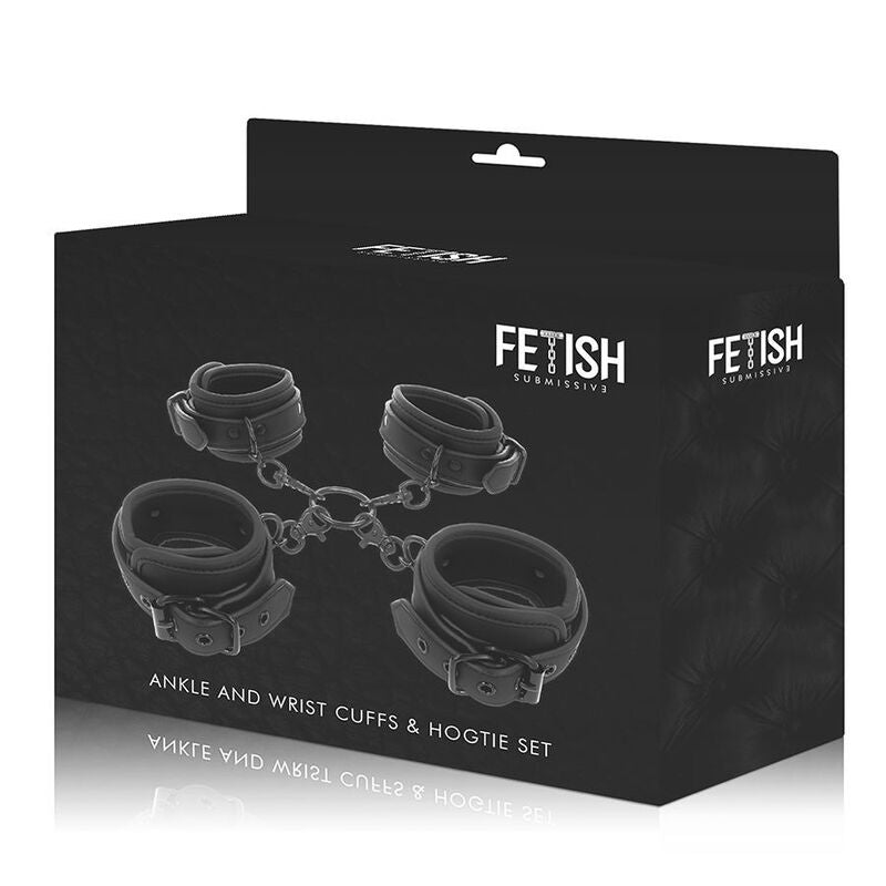 FETISH SUBMISSIVE - CONJUNTO ALGEMAS MÃOS E TORNOZELOS COM FORRO NEOPRENO - Sex Shop Sexy