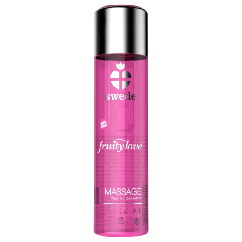 SWEDE - FRUITY LOVE ÓLEO EFEITO CALOR FRAMBOESA E RUIBARBO 120 ML