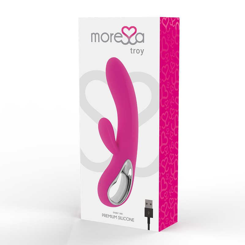 MORESSA - TROY ESTIMULADOR PONTO G E CLITÓRIS PREMIUM SILICONE RECARREGÁVEL