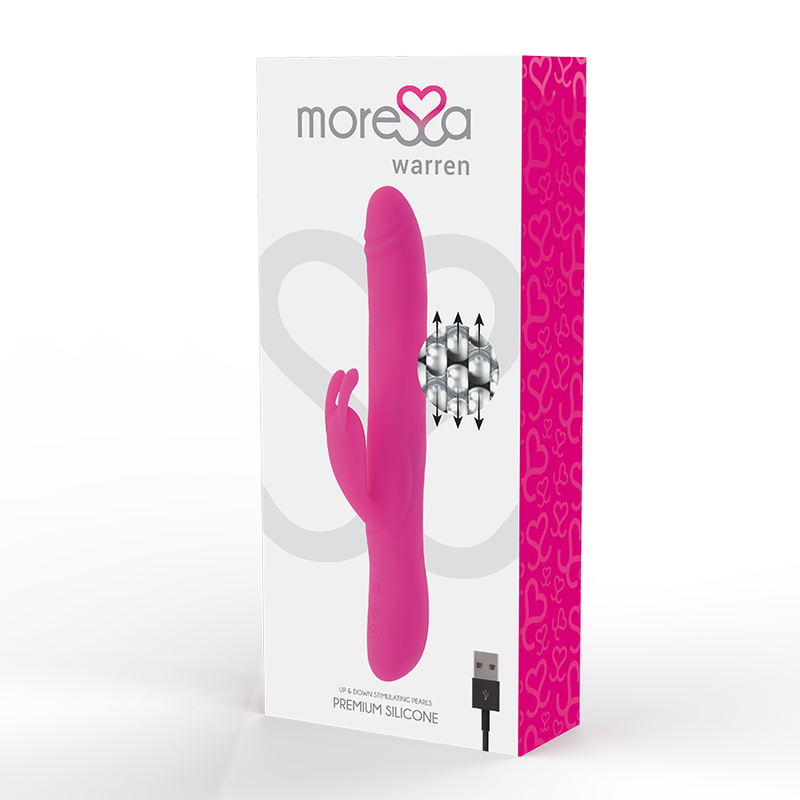 MORESSA - WARREN IMPULSOR OSCILANTE E VIBRAÇÃO POTENTE PREMIUM SILICONE RECARREGÁVEL