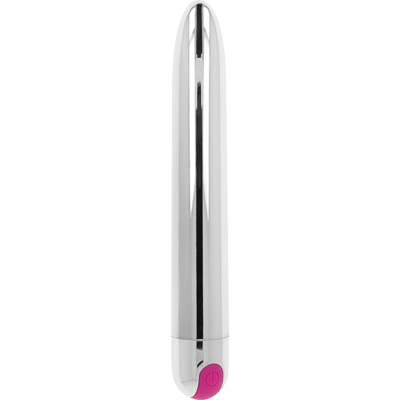 Ohmama - Vibrador Prata Recarregvel 10 Modos 18,5 Cm