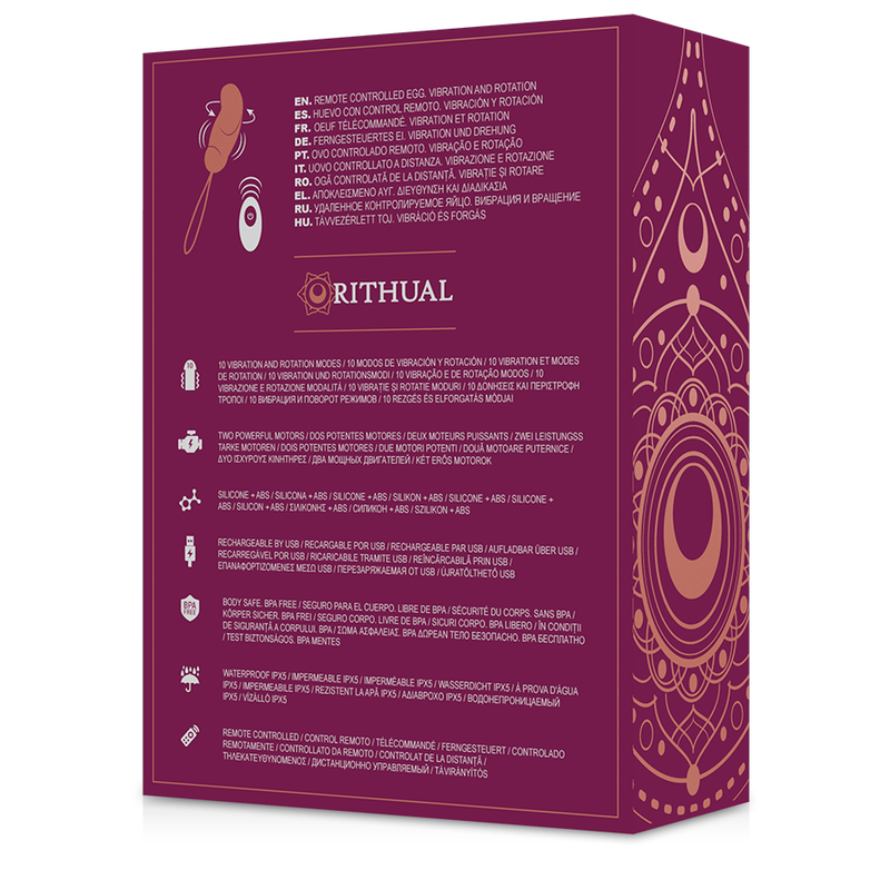 Rithual - Esha Ovo Sistema De Controle Remoto Rotao + Vibrao
