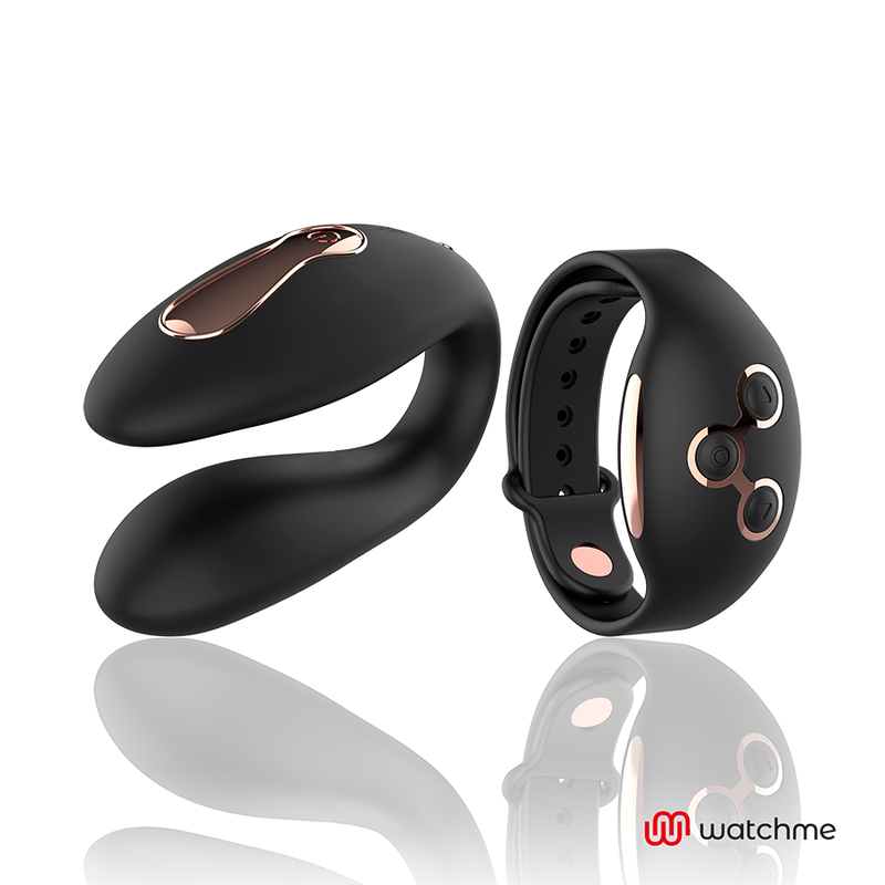 ANNE'S DESIRE - DUAL PLEASURE TECNOLOGIA WATCHME PRETO/DOURADO