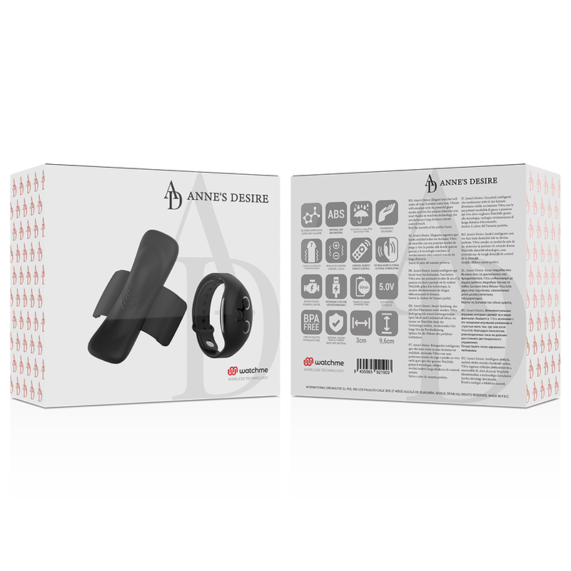 ANNE'S DESIRE - PANTY PLEASURE TECNOLOGIA WATCHME PRETO