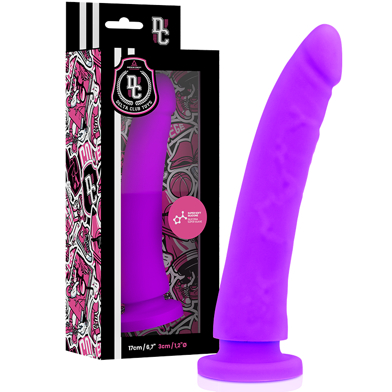 DELTA CLUB - DILDO SILICONE ROXO 17 CM x 3 CM