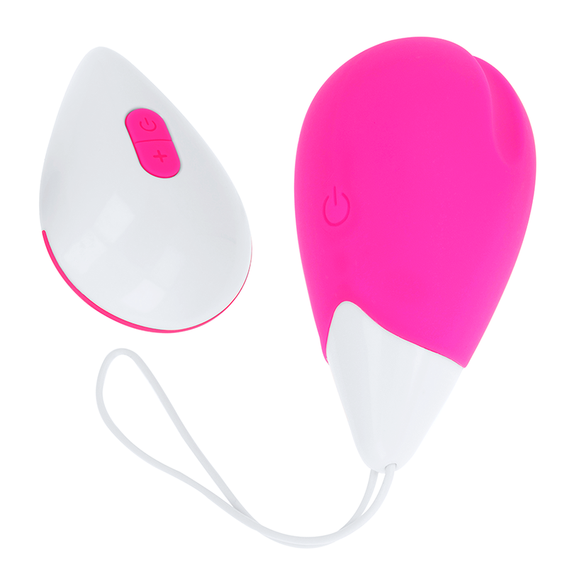 OHMAMA - HUEVO VIBRADOR 10 MODOS ROSA E BRANCO