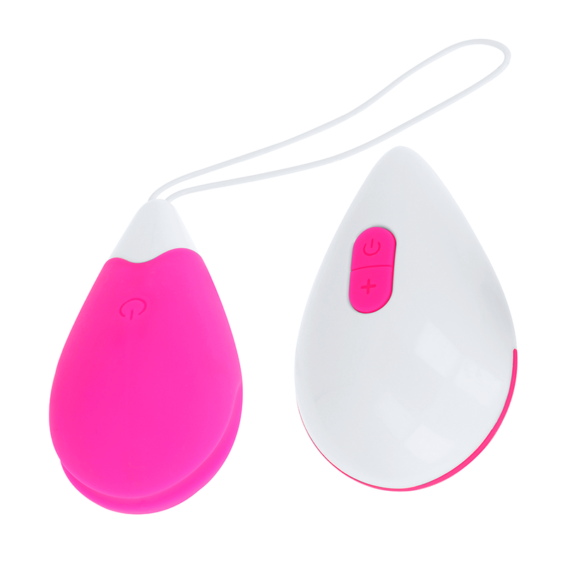 OHMAMA - HUEVO VIBRADOR 10 MODOS ROSA E BRANCO
