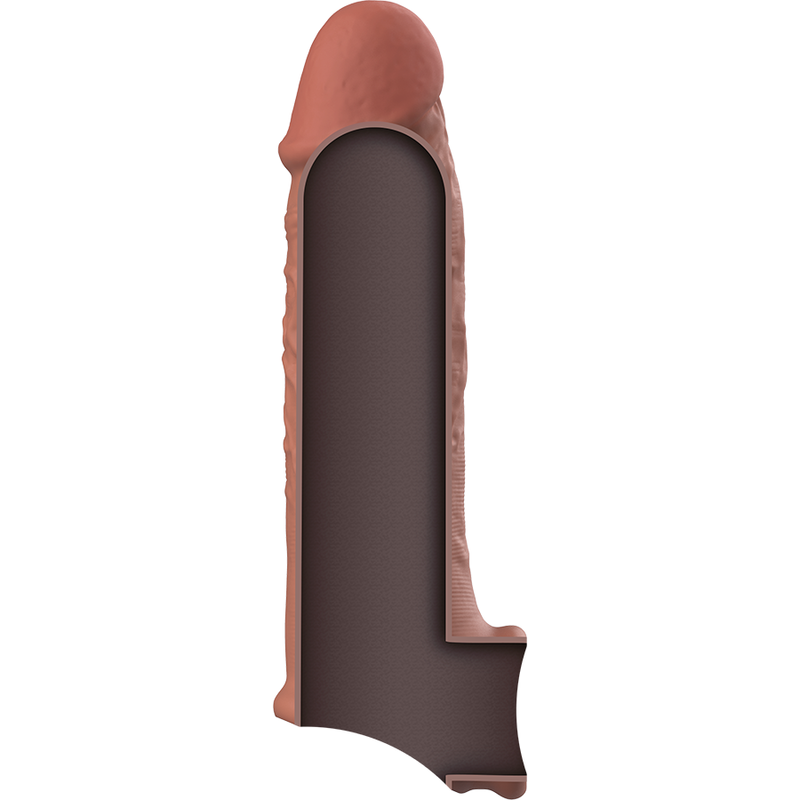 VIRILXL - EXTENSÃO DE PÊNIS LIQUID SILICONE V9 CASTANHO
