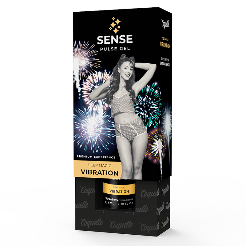 COQUETTE CHIC DESIRE - PULSE GEL MORANGO VIBRAÇÃO LÍQUIDA PREMIUM 6 ML