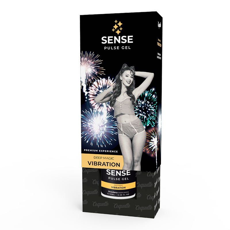 COQUETTE CHIC DESIRE - PULSE GEL MORANGO VIBRAÇÃO LÍQUIDA PREMIUM 15 ML