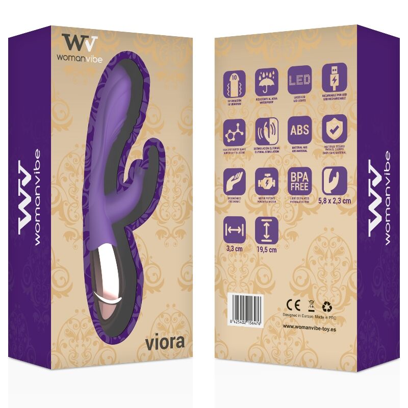 WOMANVIBE - VIORA VIBRADOR RECARREGÁVEL SILICONE - Sex Shop Sexy