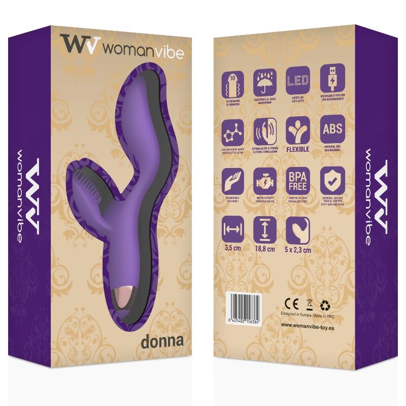 WOMANVIBE - DONNA VIBRADOR RECARREGÁVEL SILICONE - Sex Shop Sexy