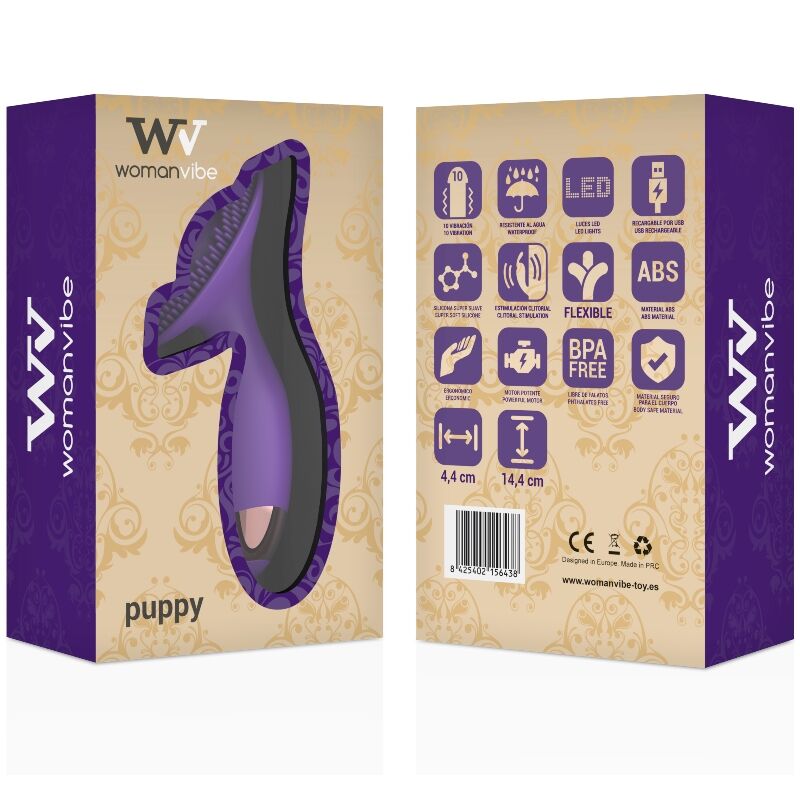 WOMANVIBE - PUPPY ESTIMULADOR RECARREGÁVEL SILICONE - Sex Shop Sexy