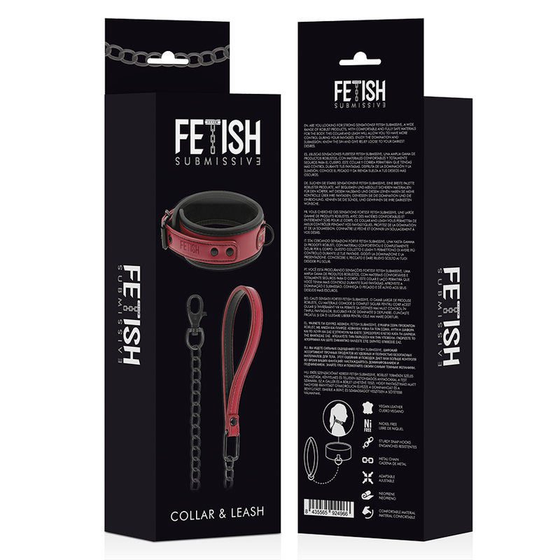 FETISH SUBMISSIVE DARK ROOM - COLAR COM CORRENTE COM FORRO EM NEOPRENO