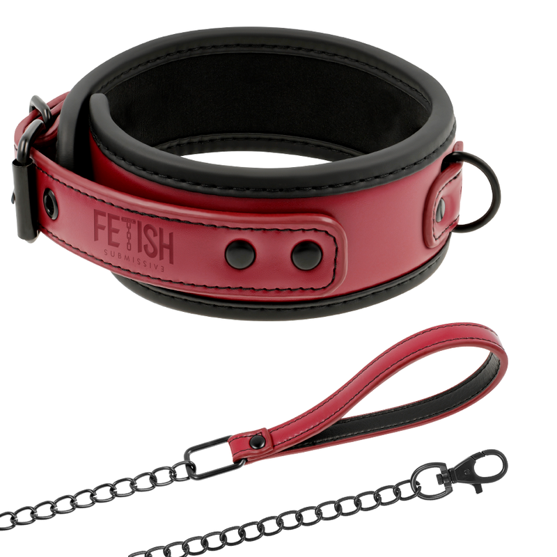 FETISH SUBMISSIVE DARK ROOM - COLAR COM CORRENTE COM FORRO EM NEOPRENO