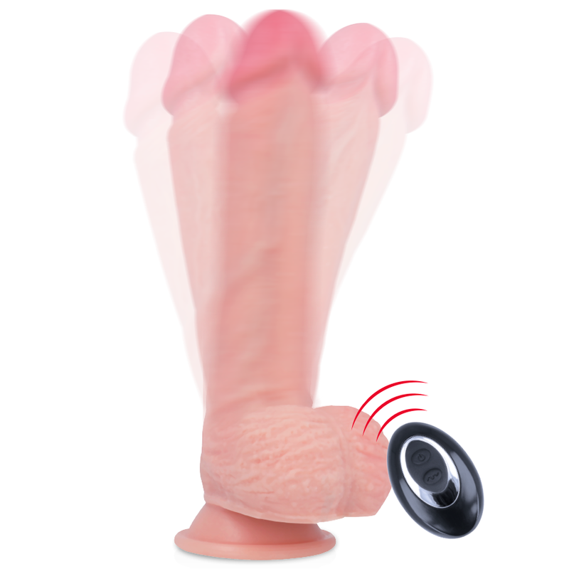 ROCKARMY - ARNÊS + VIBRADOR SILICONE LÍQUIDA PREMIUM APACHE CONTROLO REMOTO 20.5 CM Ø 4.62 CM