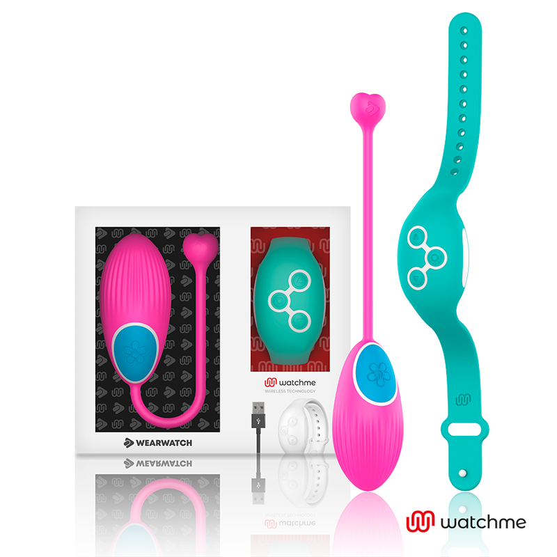 WEARWATCH - HUEVO CONTROLO REMOTO TECNOLOGIA WATCHME FUCSIA/ÁGUA MARINHA