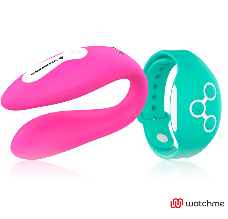 Wearwatch - Vibrador Watchme De Tecnologia Dupla Fúcsia / Água Do Mar