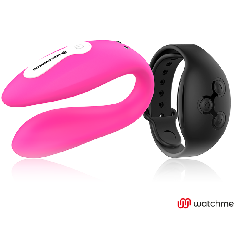 WEARWATCH - VIBRADOR DUAL TECNOLOGIA WATCHME FUCSIA/AZABACHE