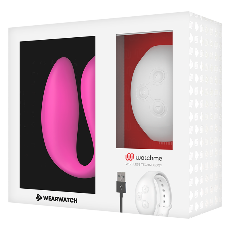 WEARWATCH - DUAL TECHNOLOGY VIBRATOR WATCHME FUCHSIA / SNOW