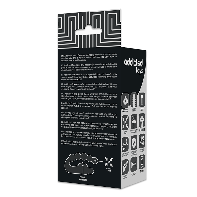 ADDICTED TOYS - ESTIMULADOR ANAL PROSTÁTICO COM VIBRAÇÃO