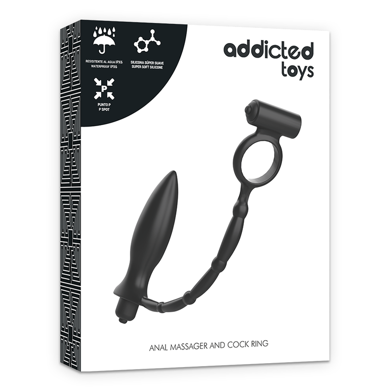 ADDICTED TOYS - PLUG ANAL COM ANEL VIBRADOR