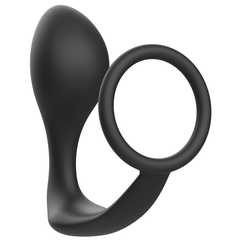 ADDICTED TOYS - PLUG ANAL COM ANEL EM SILICONE PRETO