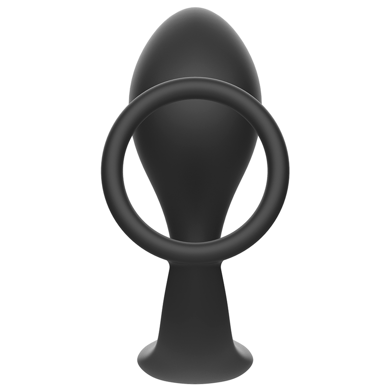 ADDICTED TOYS - PLUG ANAL COM ANEL EM SILICONE PRETO