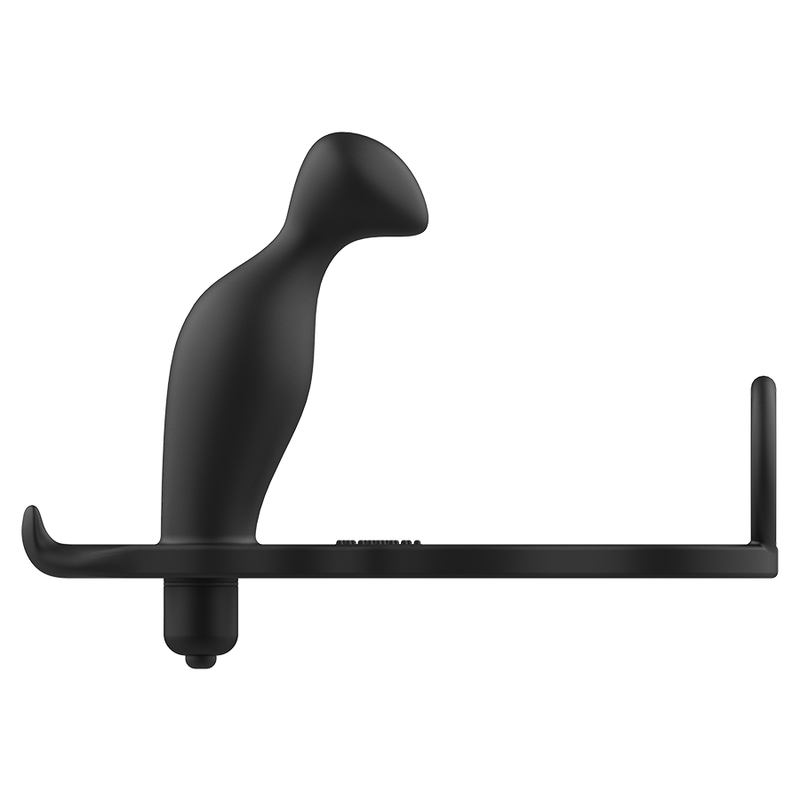 ADDICTED TOYS - PLUG ANAL COM ANEL EM SILICONE PRETO 12 CM
