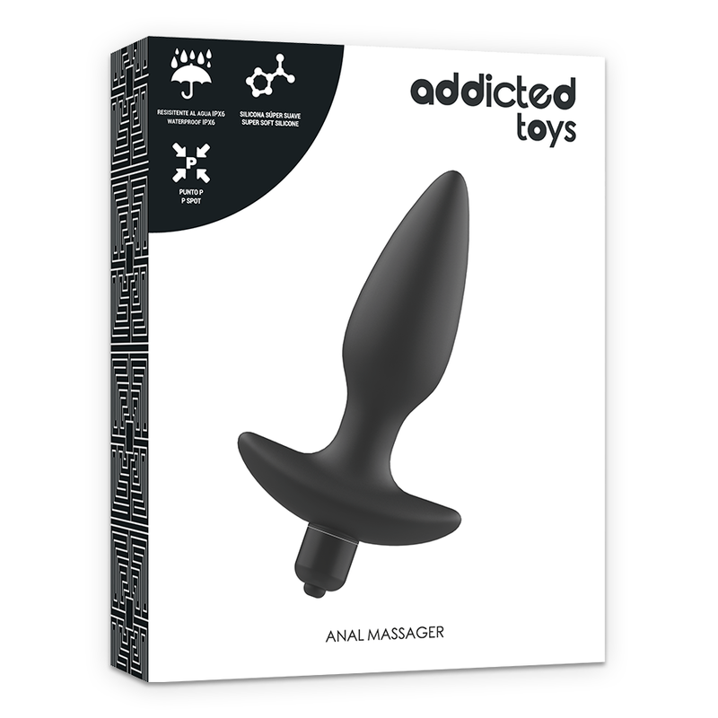 ADDICTED TOYS - MASSAGEADOR PLUG ANAL COM VIBRAÇÃO PRETO