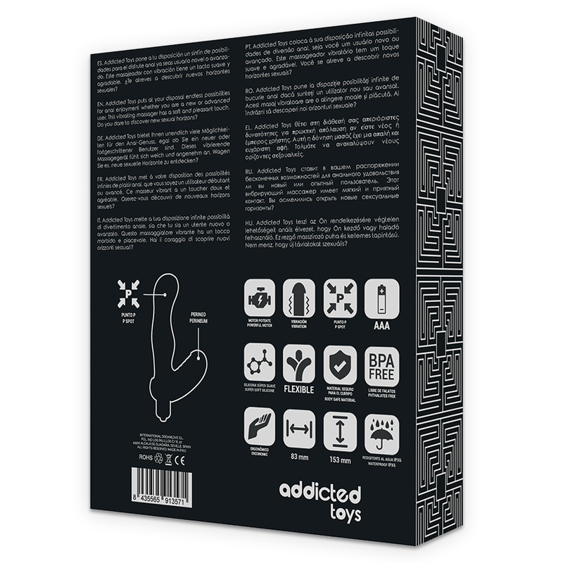 Addicted Toys - P-Spot Vibe Estimulador Anal De Próstata De Silicone