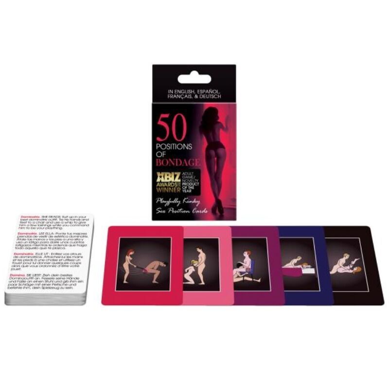 KHEPER GAMES - CARTAS 50 POSIÇÕES DE BONDAGE - Sex Shop Sexy